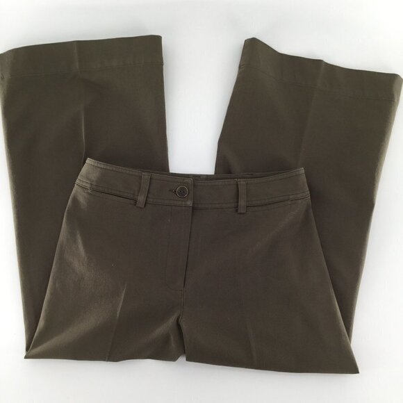 Trina Turk Wide Leg Cropped olive Colored … - Picture 11 of 12